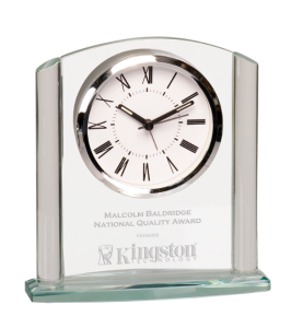 6C1506-A Arch Premier Glass Clock 7inch