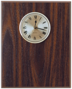 CLV20 8x10 walnut finish wall clock
