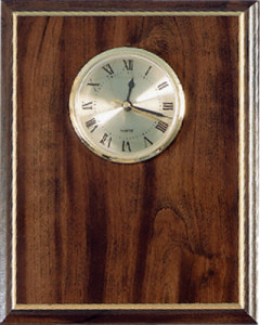 CLV50 cherry gold edge wall clock 8x10