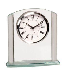 GCK001 6 inch glass arch clock
