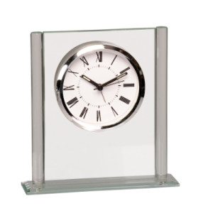 GCK002 6 inch glass square clock