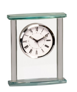 GCK003 7 inch glass square top clock