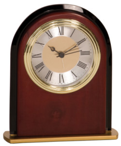 MF001 mahogany finish arch clock 7
