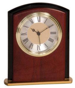 MF002 mahogany finish desk clock 7