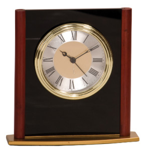 MF003 mahogany finish desk clock 7
