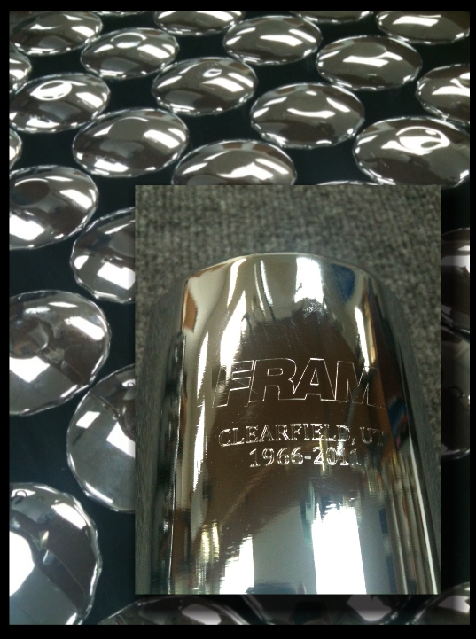 engraved fram oil filter