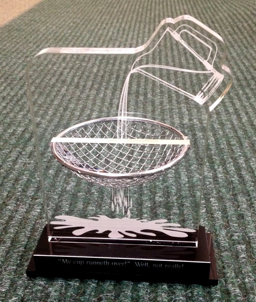 Custom Award with Strainer