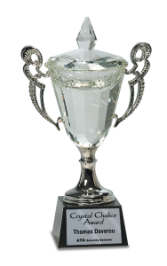 CRY052L PEDESTAL CRYSTAL CUP AWARD 11