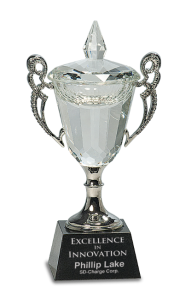 CRY052S PEDESTAL CRYSTAL CUP AWARD 8