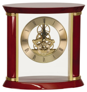 EX101 Rosewood Gold Piano Finish Clock 8