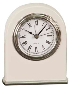 T201 white piano finish arch dome clock 4x5