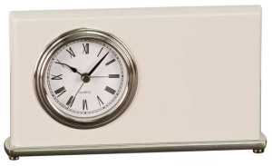 T261 white piano finish clock 4x8