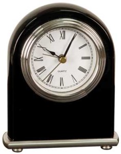 T301 black piano finish arch dome clock 4x5