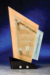 VEDETTE vede acrylic wood award 10 12